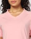 Women V-Neck Fitted Sporty T-Shirt