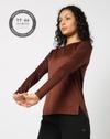 Women Patterned Fitted Crew-Neck T-Shirt