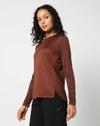 Women Patterned Fitted Crew-Neck T-Shirt