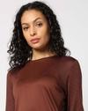 Women Patterned Fitted Crew-Neck T-Shirt