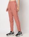 Women Contrast Piping Tapered Fit Track Pants
