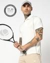 Mens Racquet Regular Fit Polo T-Shirt with Flat Seam Detail