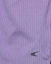 Women Ribbed Yoga Boat-Neck Boxy Fit Top