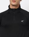 Men Running Light Weight Troyer T-Shirt with Reflective Detail