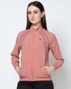 Women Dual Raglan Regular Fit Piping Track Jacket