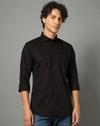 PE CASUAL SHIRT  PCSFSSLBC168, BLACK, 42