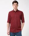 PE CASUAL SHIRT  PCSFTSLPK80751, RED, 40