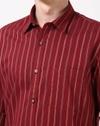 PE CASUAL SHIRT  PCSFTSLPK80751, RED, 40
