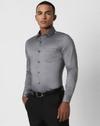Men Slim Fit Cotton Shirt with Patch Pocket