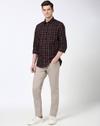 PE FORMAL WEAR TOPS SHIRTS, BROWN, 40