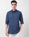 PE-AW25-MF- TOPS SHIRTS, MEDIUM BLUE, 40