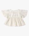 LUREX STRIPE TOP WITH, OFF WHITE, 6-12M