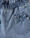 DENIM SHORTS WITH POCKET, BLUE, 3-4Y