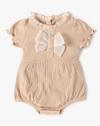 ROMPER WITH BOW, PINK, 0-3M