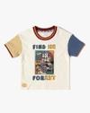 TEE WITH PRINT, MULTI, 6-12M
