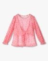 TOP W\TIE FRONT DETAILS, MULTI, 13-14Y