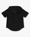 HOODED KANGARO POCKET, BLACK