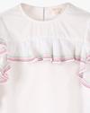 S\S FLOUNCE TOP, WHITE, 15-16Y