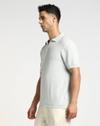 Organic Cotton Structured Notch Collar Polo T-Shirt