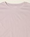 ROLLED UP SLEEVE TEE, LILAC, M