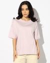 ROLLED UP SLEEVE TEE, LILAC, M