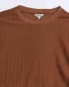 HERRINGBONE KNIT TSHIRT, LT.BROWN, L