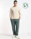STRUCTURED KNIT TSHIRT, ECRU, XXL