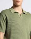 TEXTURED POLO TSHIRT, OLIVE, M