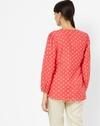 Printed A-line Tunic with Embroidered Yoke