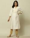 RANGRITI KURTAS FSTVE ESN, OFF WHITE, 36