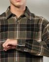 Full Slv Double Pocket Over Sh, OLIVE, L