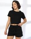 Raglan Interlock Tshirt J, JET BLACK