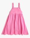 FOIL PRINTED TIERED DUNGRE, PINK, 11-12Y