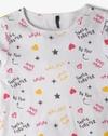 Girls Dungaree Dress with T-Shirt