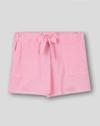 TEXTURED KNIT SHORTS WITH, PINK, 13-14Y