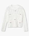 FULL ARM SWEATER, WHITE, 15-16Y