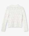 FULL ARM SWEATER, WHITE, 15-16Y