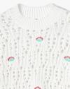 FULL ARM SWEATER, WHITE, 15-16Y