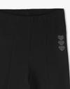 Flared Pant w slit, JET BLACK, 8-9Y