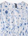 BASIC PRINTED DRESS, OFF WHITE, 8-9Y