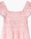 PINK LUREX DRESS W EMBRO, PINK, 11-12Y