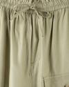 RAYON CARGO PANTS, LT OLIVE, 11-12Y
