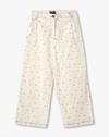 AOP BOW PRINT PANTS, OFF WHITE, 9-10Y