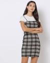 JACQUARD KNIT TWOFER, BLACK, L
