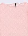 LONG BELL SLEEVE LACE TOP, LT. PINK, S