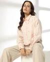 EMBELLISHED SHIRT, LT PINK, L