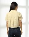 EMBROIDERED SHIRT, LT. YELLOW, L