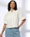 MESH FITTED FULL SLEEVE PR, OFF WHITE, M