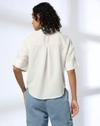 MESH FITTED FULL SLEEVE PR, OFF WHITE, L