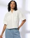 MESH FITTED FULL SLEEVE PR, OFF WHITE, L